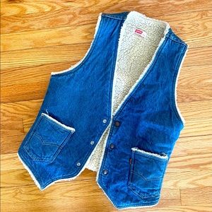 Vintage 70s Orange Tab Levi Vest